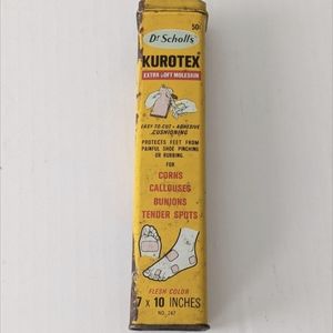 Dr Scholl's Vintage Tin Kurotex No 247 Tin Canister Decor Collector